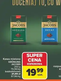 Carrefour Kawa decaf Jacobs Kronung oferta