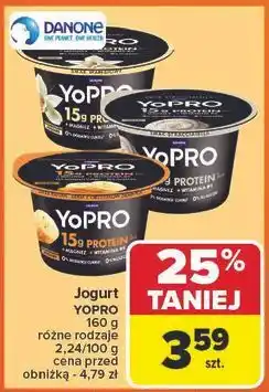 Carrefour Jogurt proteinowy banan-orzech Danone Yopro oferta