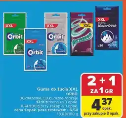 Carrefour Guma do żucia original saszetka Winterfresh oferta