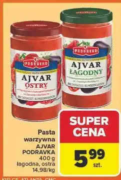 Carrefour Pasta ajvar łagodny Podravka oferta