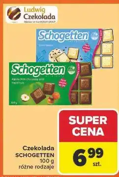 Carrefour Czekolada biała straciatella Schogetten oferta