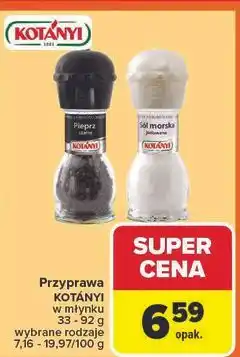 Carrefour Sól morska jodowana Kotanyi oferta