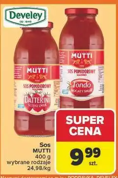 Carrefour Sos pomidorowy tondo Mutti oferta