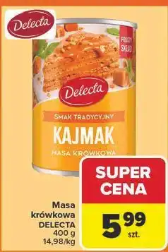 Carrefour Masa krówkowa kajmak tradycyjny Delecta oferta