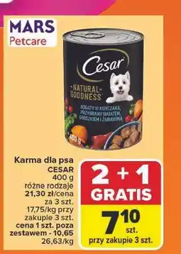 Carrefour Karma dla psa z kurczakiem Cesar (Karma) oferta
