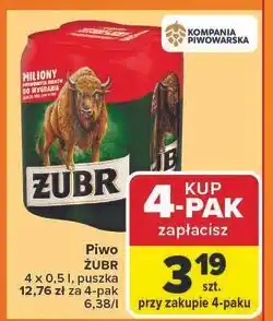 Carrefour Piwo Żubr 1768 oferta