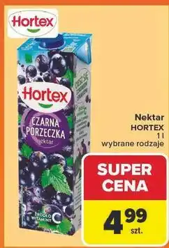 Carrefour Nektar czarna porzeczka Hortex oferta