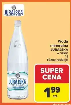 Carrefour Woda lekko gazowana szkło Jurajska oferta