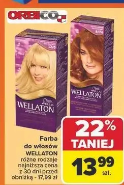 Carrefour Krem koloryzujący 12/0 bardzo jasny naturalny blond Wellaton oferta