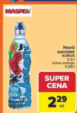 Carrefour Woda truskawkowa Kubuś Waterrr oferta