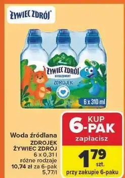 Carrefour Woda niegazowana Żywiec Zdrój Zdrojek oferta