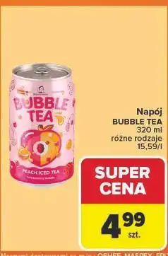 Carrefour Napój peach iced Madam Hong Bubble Tea oferta
