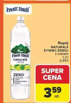 Carrefour Woda z nutą limonki i mięty Żywiec Zdrój Naturals oferta