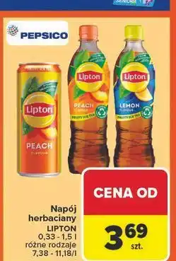 Carrefour Napój peach Lipton Ice Tea oferta