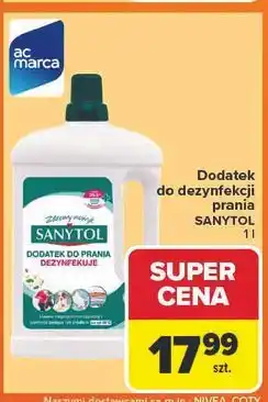 Carrefour Płyn dodatek dezynfekujący do prania Sanytol oferta