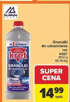 Carrefour Granulki do udrożniania rur Kret oferta