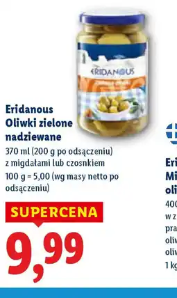 Lidl Oliwki zielone nadziewane Eridanous oferta