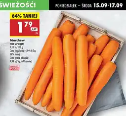 Biedronka Marchew na wagę Biedronka oferta