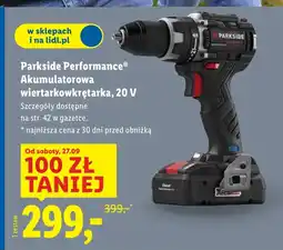Lidl Akumulatorowa wkrętarka Parkside oferta