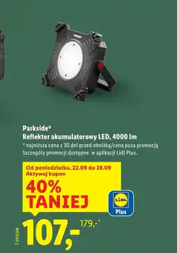 Lidl Reflektor LED Parkside oferta