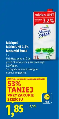 Lidl Mleko Mazurski Smak oferta