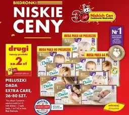 Biedronka Pieluszki DADA Extra Care oferta