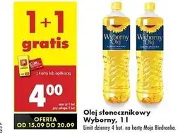 Biedronka Olej słonecznikowy Wyborny oferta