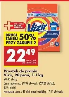 Biedronka Proszek do prania kolor Vizir oferta