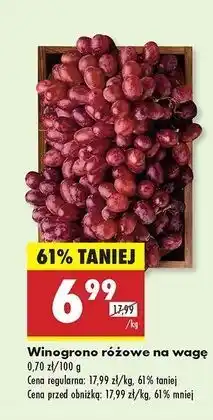 Biedronka Winogrona różowe oferta