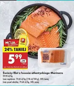 Biedronka Łosoś atlantycki świeży filet Marinero oferta