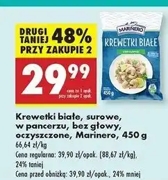Biedronka Krewetki białe blanszowane Marinero oferta