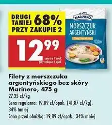 Biedronka Morszczuk argentyński filety bez skóry Marinero oferta