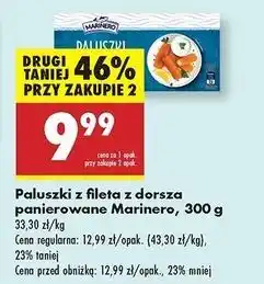 Biedronka Paluszki z fileta dorsza panierowane Marinero oferta