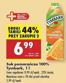 Biedronka Sok pomarańczowy Tymbark oferta