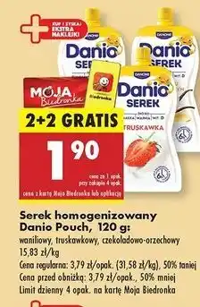 Biedronka Serek czekoladowo-orzechowy Danone Danio oferta
