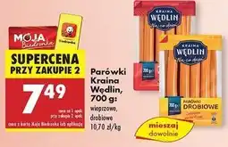 Biedronka Parówki drobiowe Kraina Wędlin oferta