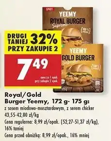Biedronka Burger z sosem chicker Yeemy oferta