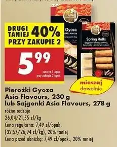 Biedronka Sajgonki z wieprzowiną Asia Flavours oferta