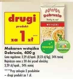 Biedronka Makaron wstążki Dobrusia oferta