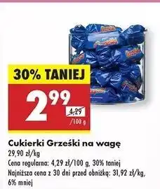 Biedronka Cukierki w czekoladzie Grześki oferta