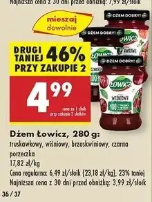 Biedronka Dżem z czarnej porzeczki Łowicz oferta