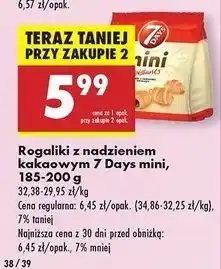 Biedronka Mini rogaliki kakaowe 7 Days oferta