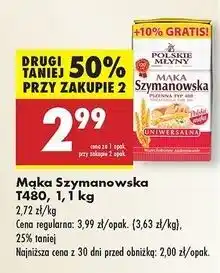 Biedronka Mąka szymanowska uniwersalna Polskie Młyny oferta