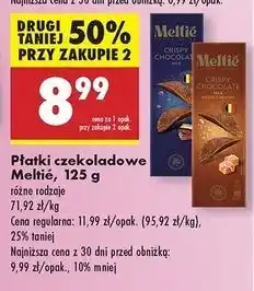 Biedronka Płatki czekoladowe słony karmel Meltie oferta