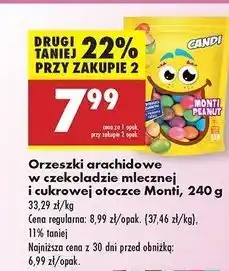 Biedronka Orzeszki arachidowe w czekoladzie mlecznej Candi (Biedronka) oferta