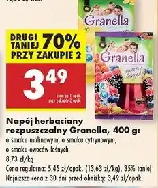 Biedronka Napój herbaciany owoce leśne Granella oferta
