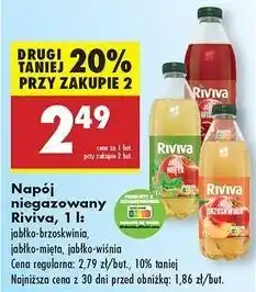 Biedronka Napój jabłko-wiśnia Riviva oferta