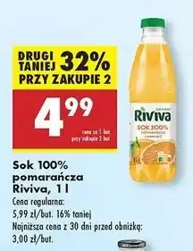 Biedronka Sok pomarańczowy Riviva oferta