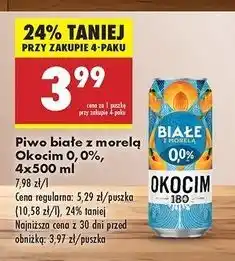 Biedronka Piwo Okocim Białe Z Morelą 0.0% oferta