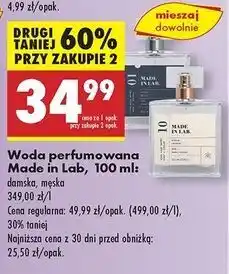 Biedronka Woda perfrumowana 01 Made In Lab oferta